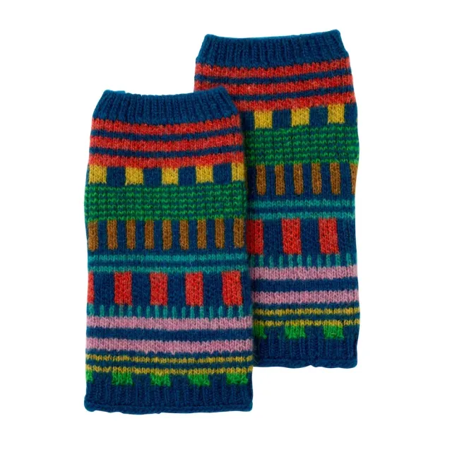 Donna Wilson Multi Stripe Stulpen Lammwolle gestreift