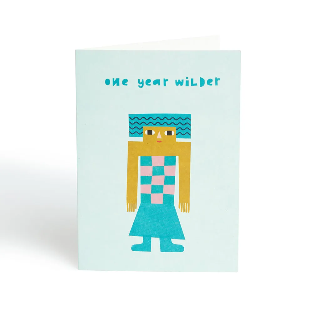 Donna Wilson One Year Wilder Geburtstagskarte 11x15,5 cm