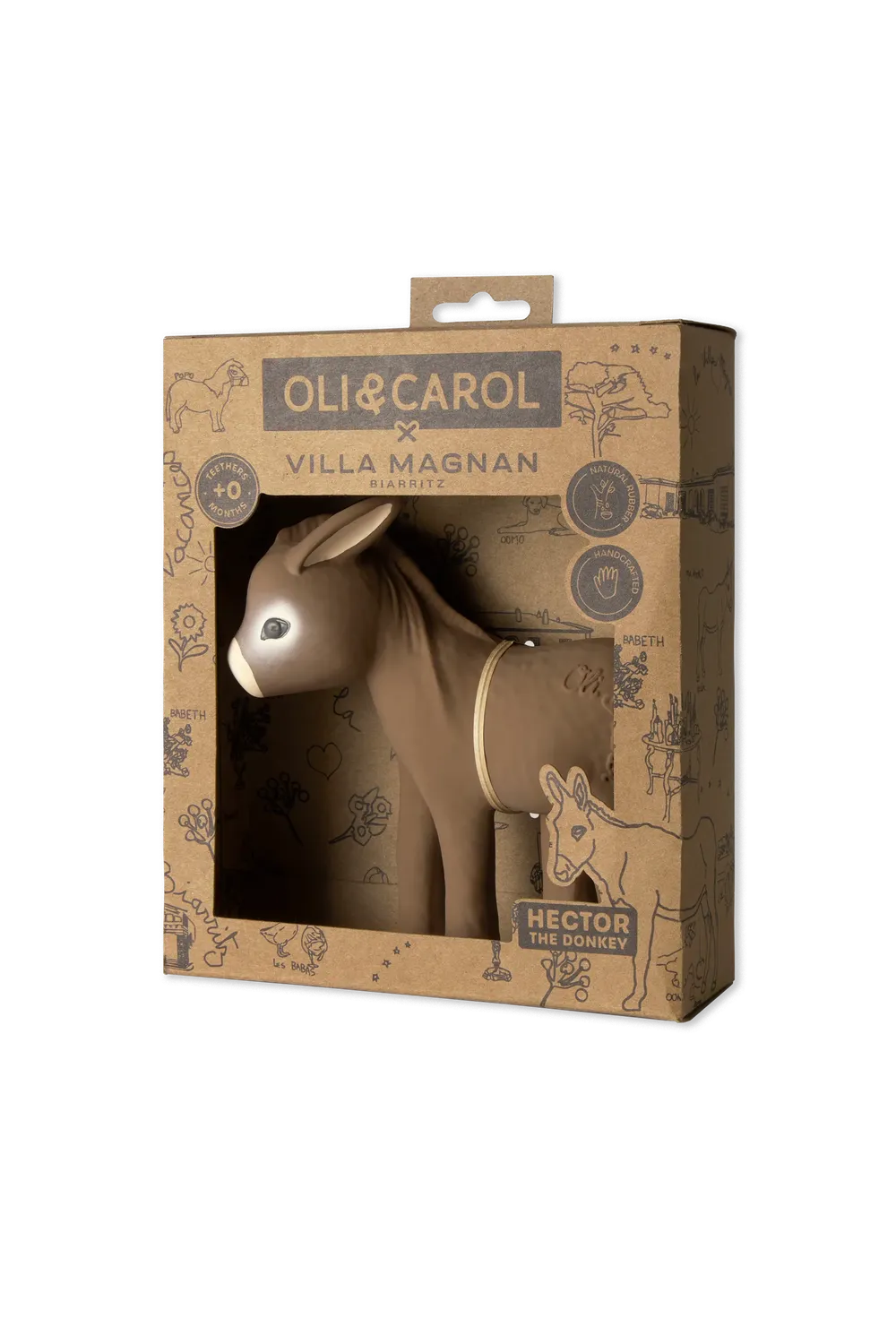 Lorena Canals Hector the Donkey Beißring 13x14cm Baby
