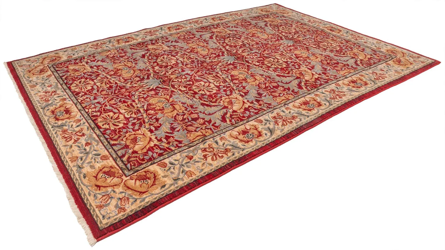 THEKO Saharna Wollteppich 60x90 cm Rot Orient-Optik
