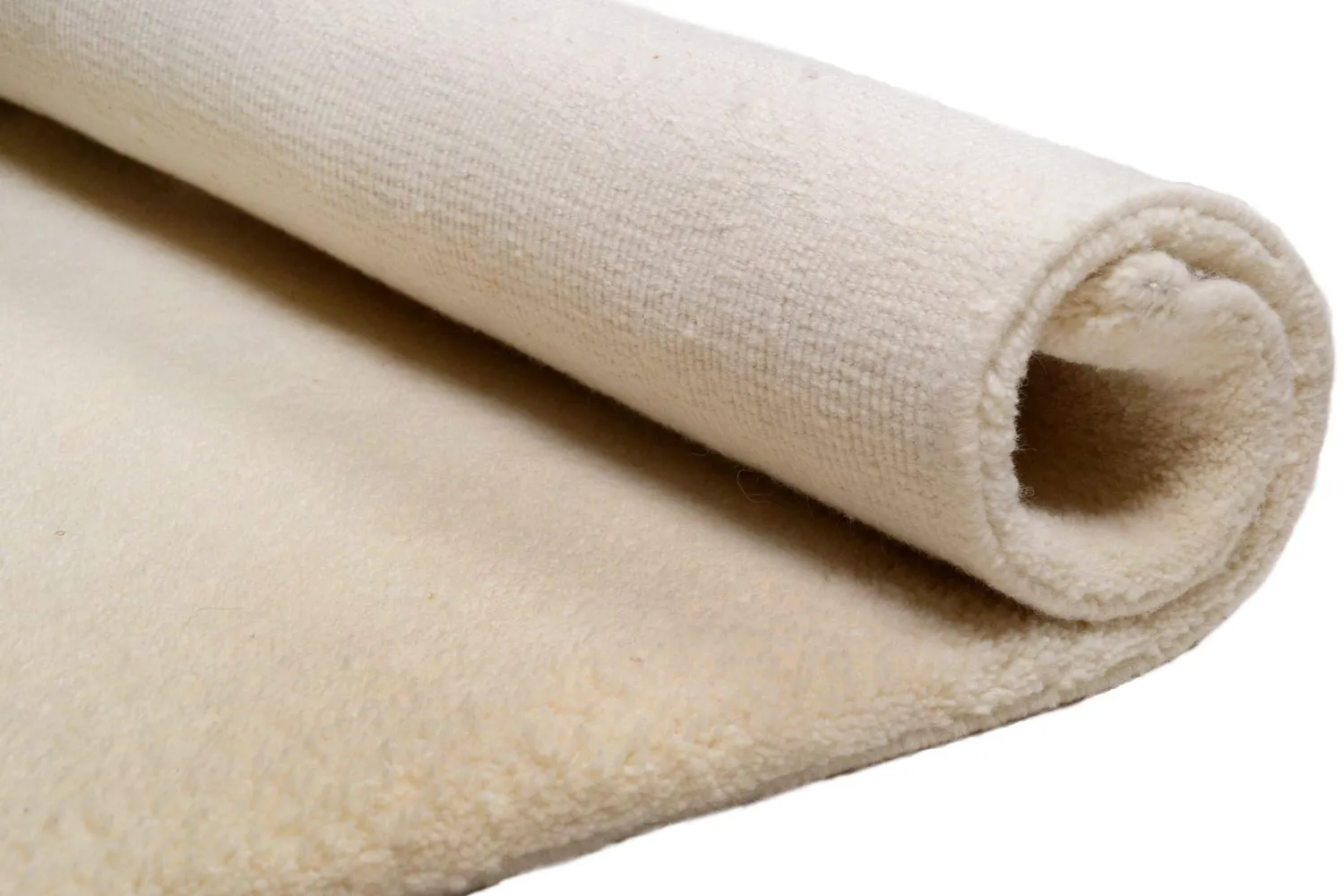THEKO Imaba Super Teppich 40x60 Weiß Schurwolle