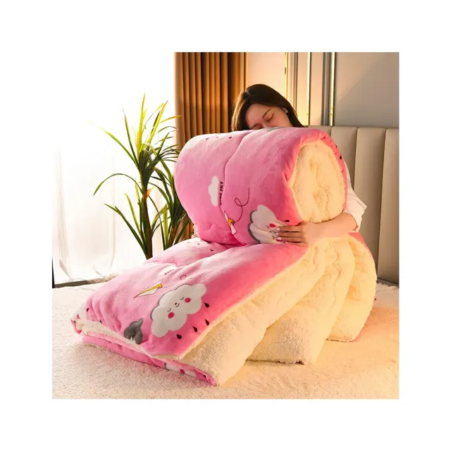HonunGron Bettdecke Winter 150x200cm 2,5kg Rosa extra warm