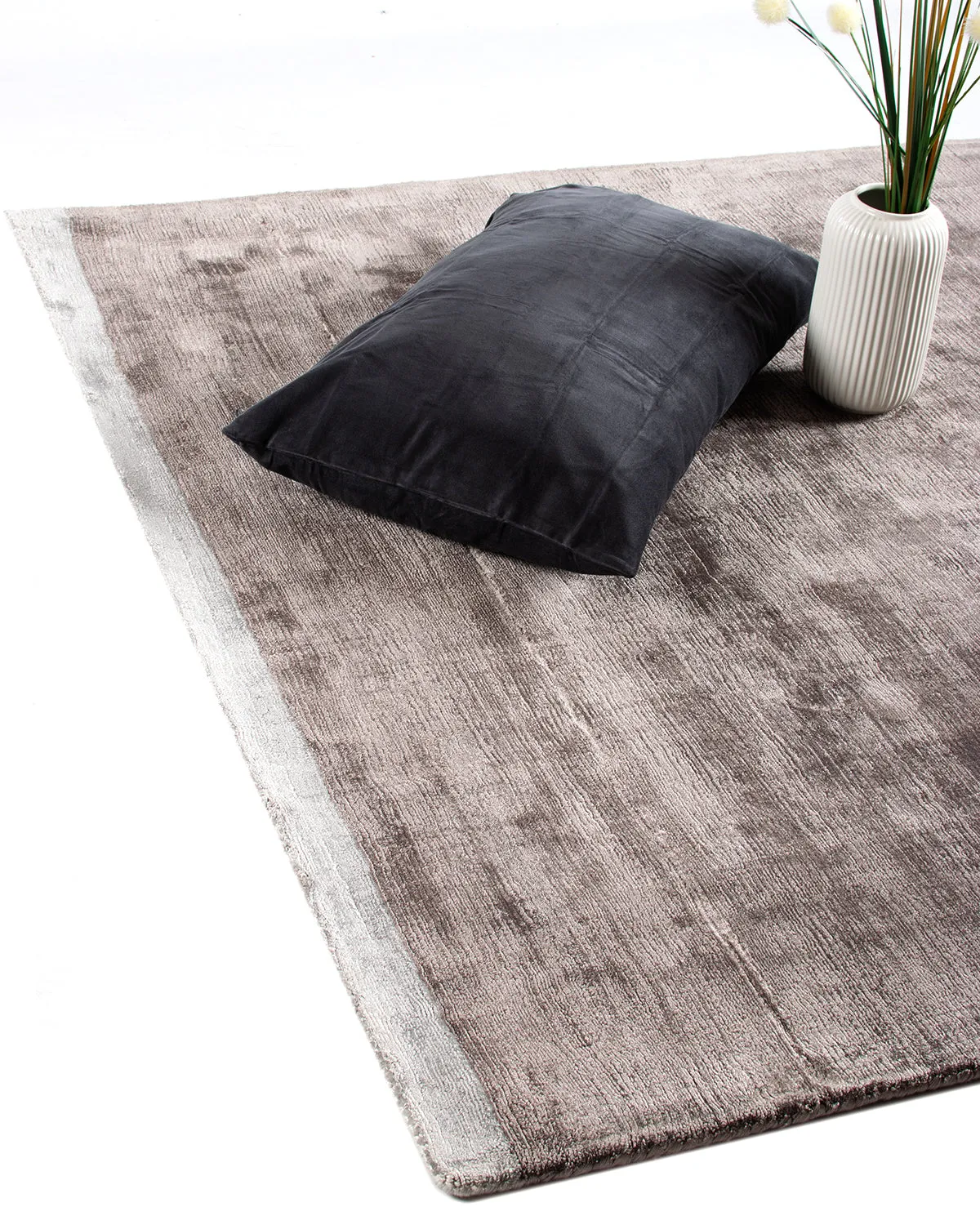 HC Interior Rugs Nature 1850-030 Teppich Grau Viskose