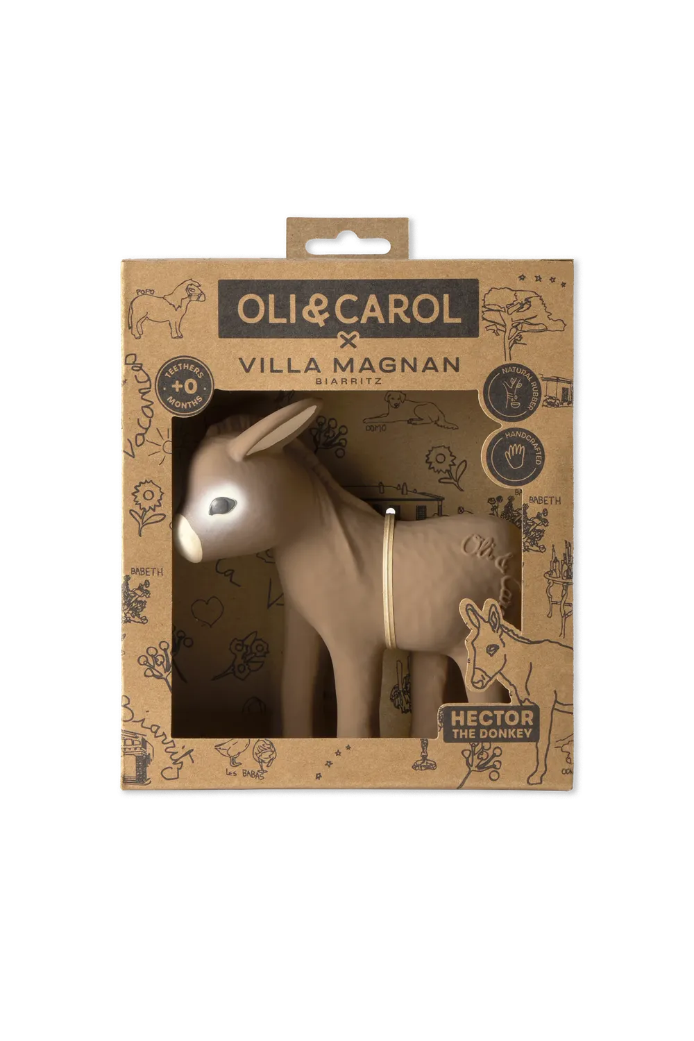 Lorena Canals Hector the Donkey Beißring 13x14cm Baby