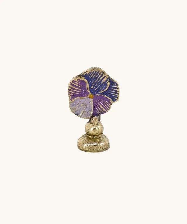 Doing Goods Valery Kartenhalter Violett Gold 5cm