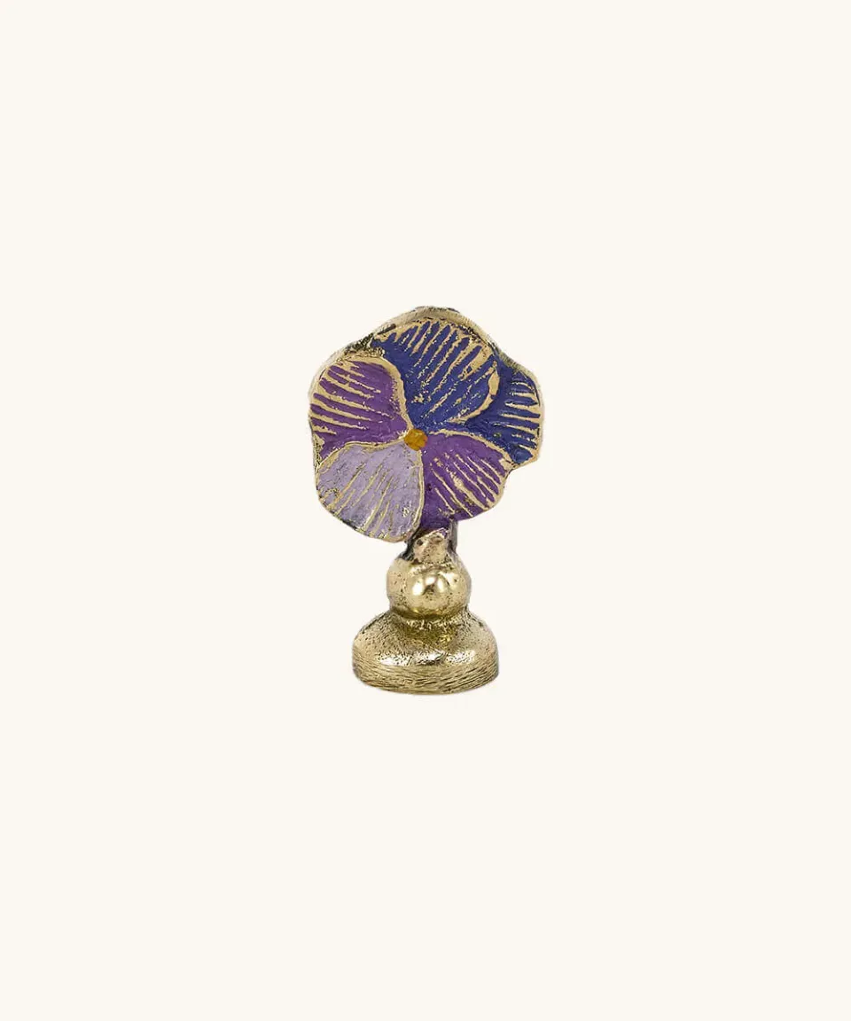 Doing Goods Valery Kartenhalter Violett Gold 5cm