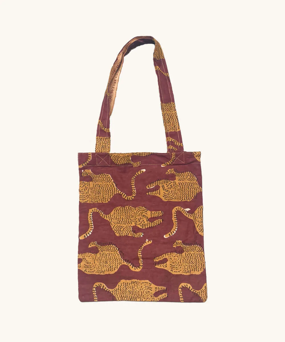Doing Goods Tiger Mini Tote Stofftasche Baumwolle