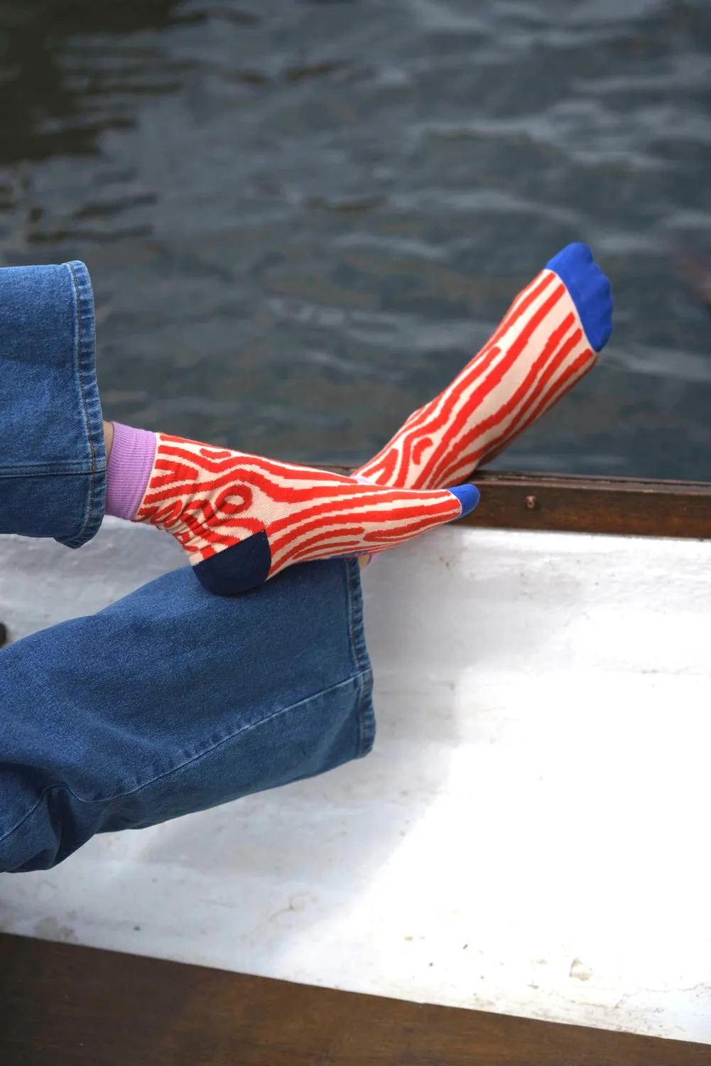 Donna Wilson Woolywood Socken Bio-Baumwolle Wald