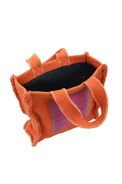 Lorena Canals Orange Cell Stofftasche Baumwolle orange