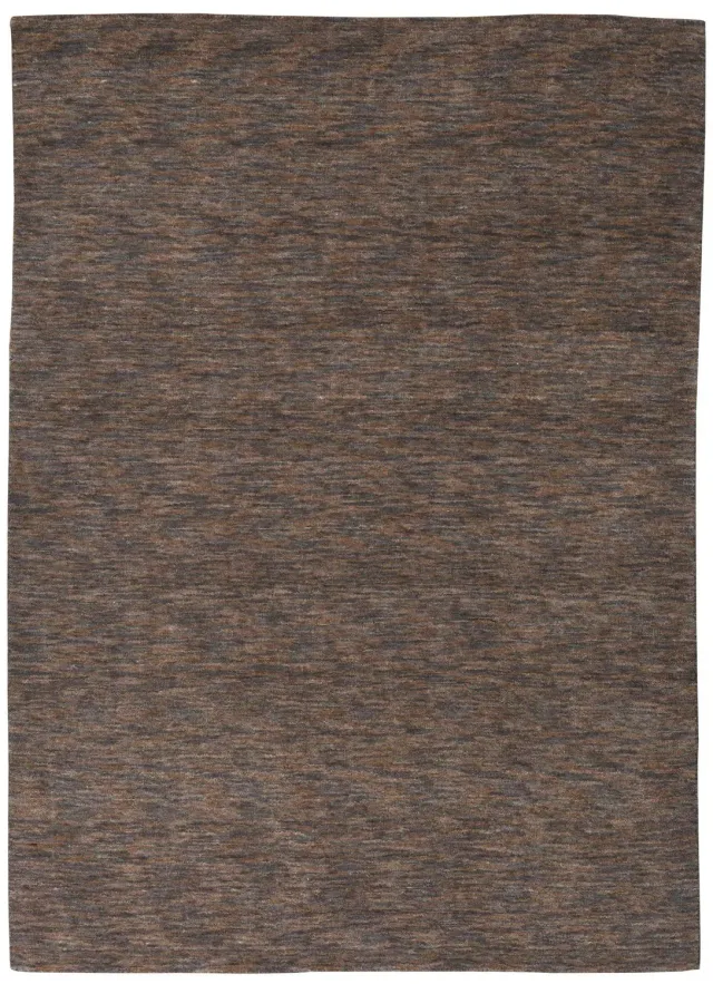 THEKO Nashville Wollteppich 120x180 Braun Schurwolle