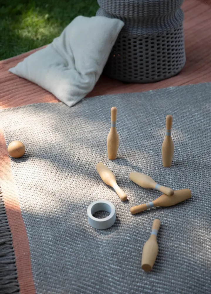 Amini Sesame Teppich 300x250cm handgewebt Outdoor