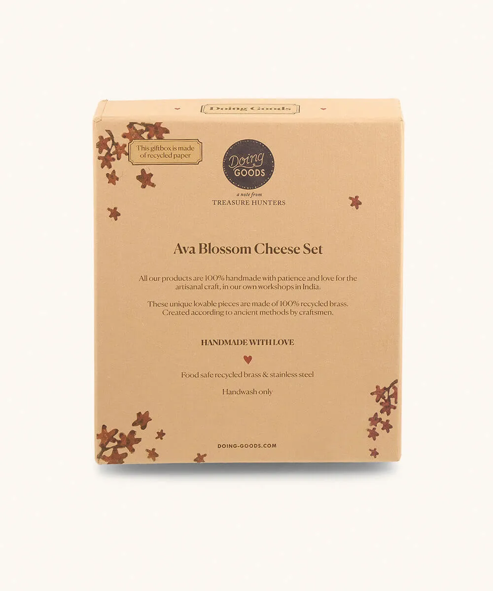 Doing Goods Ava Käsemesser Set Blume Geschenkbox