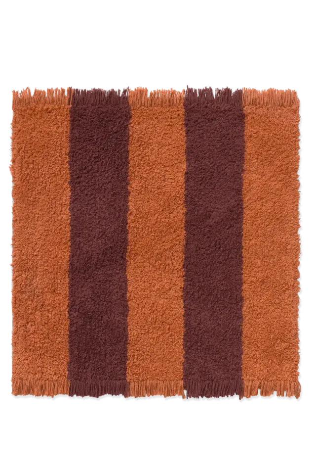 Lorena Canals Cabana Lines Swatch Teppichmuster Terracotta