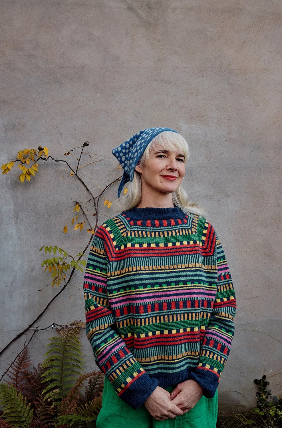 Donna Wilson Multi Stripe Pullover Lambswool bunt gestreift
