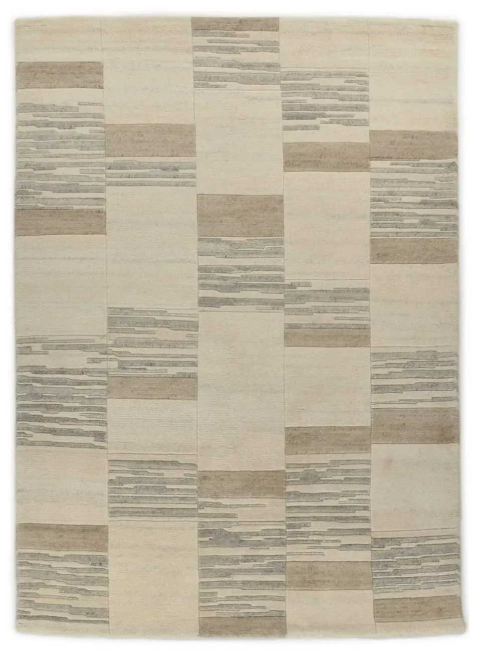 THEKO Nakarta Teppich 60x90 Natur Schurwolle