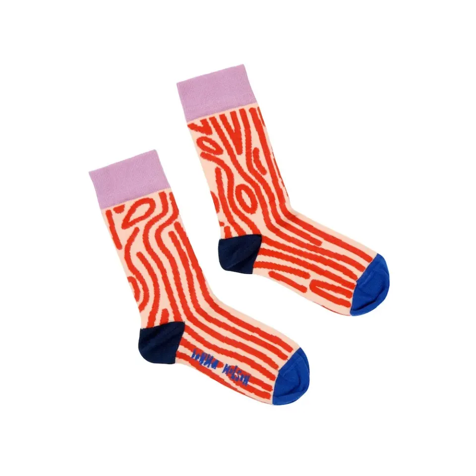 Donna Wilson Woolywood Socken Bio-Baumwolle Wald