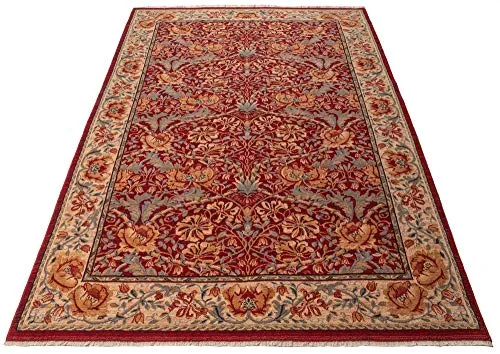 THEKO Saharna Wollteppich 60x90 cm Rot Orient-Optik