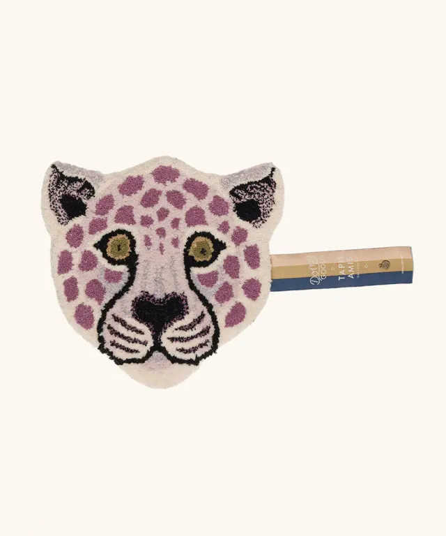 Doing Goods Lilly Leopard Kopf Wandteppich getuftet