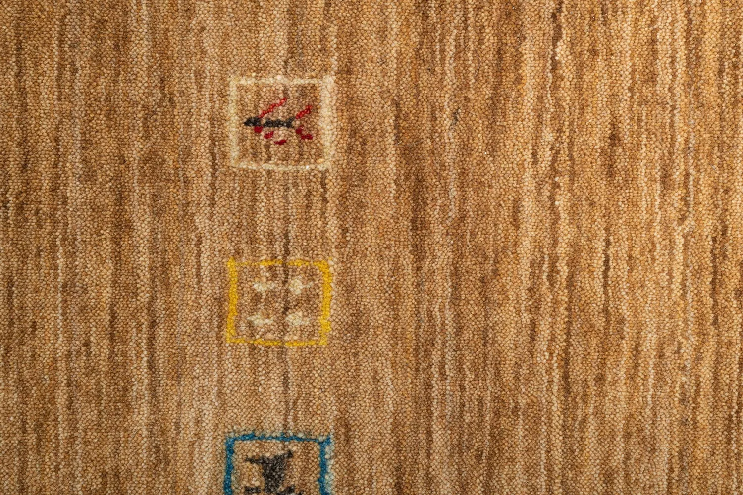 THEKO Lori Dream Gold Teppich 70x140 Hellbraun Schurwolle