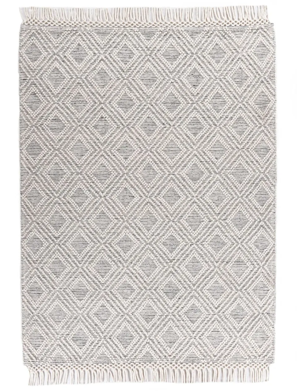 THEKO Visby Wollteppich Natur Multi 90x160 cm