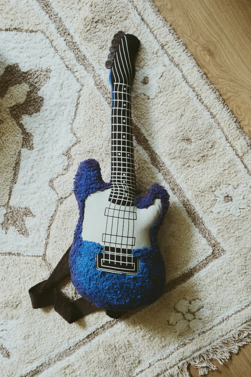 Lorena Canals Electric Guitar Kissen 30x70 Kinder Blau