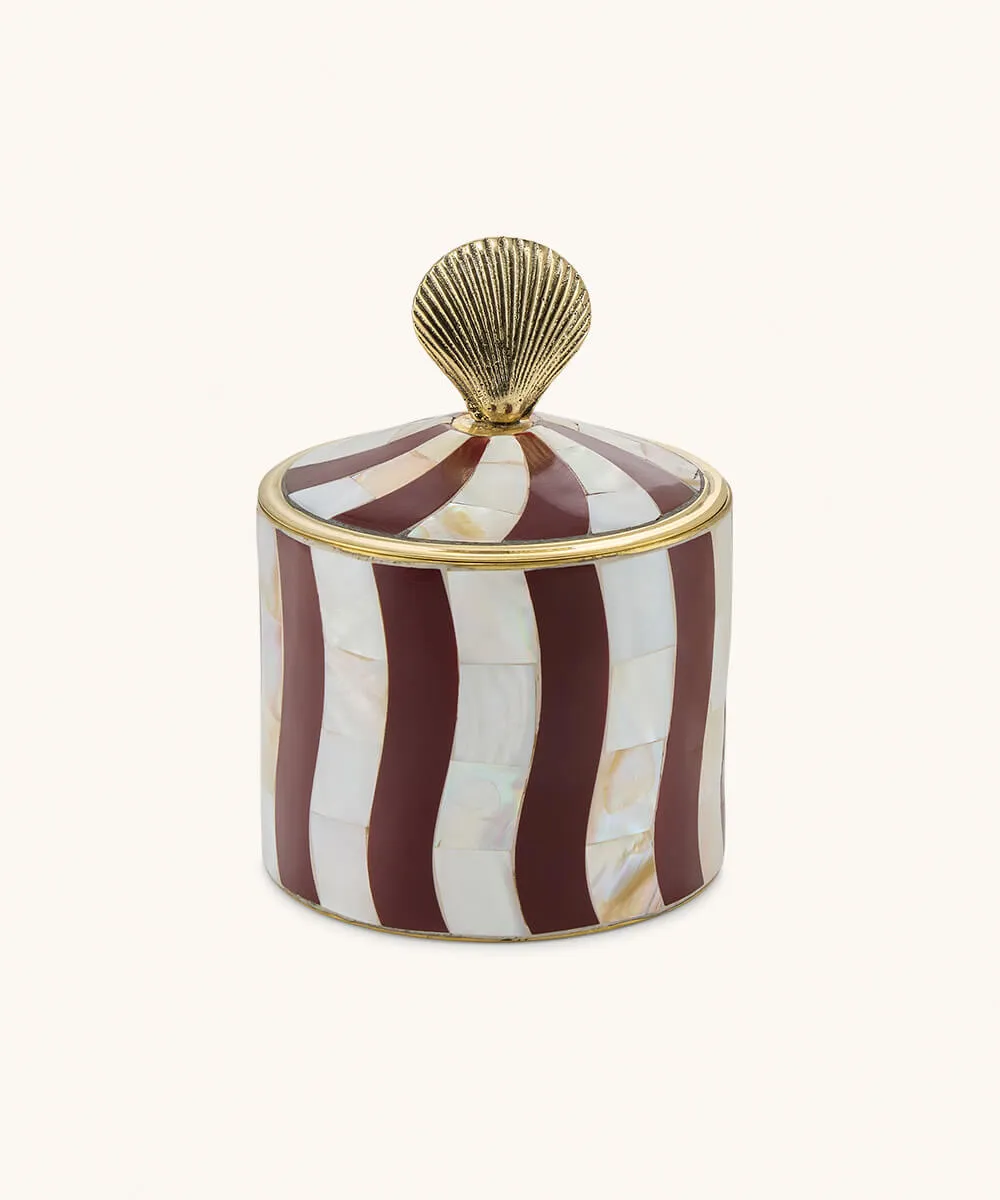 Doing Goods Circus Abby Coquillage Schmuckdose Bordeaux Perlmutt