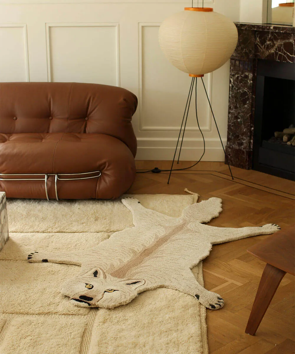 Doing Goods Woozy Wolf Teppich Large Wolle