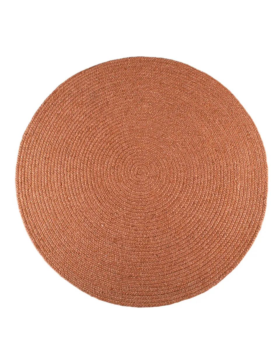 HC Interior Rugs Stavanger 3300-780 Teppich Rust rund Viskose