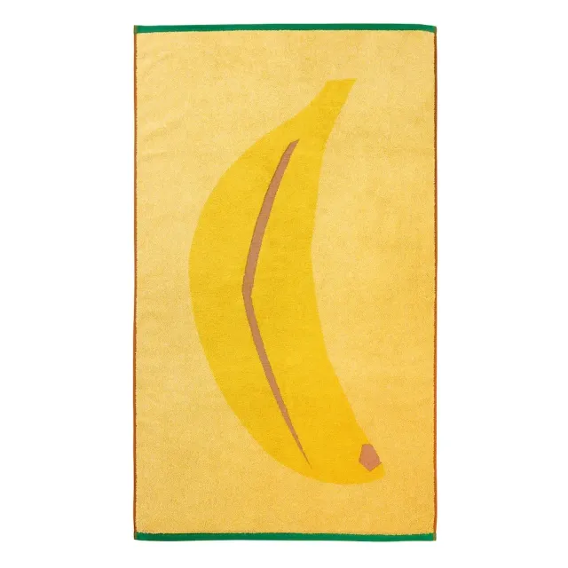Donna Wilson Tutti Frutti Badetuch Baumwolle 70x125 cm Bananen