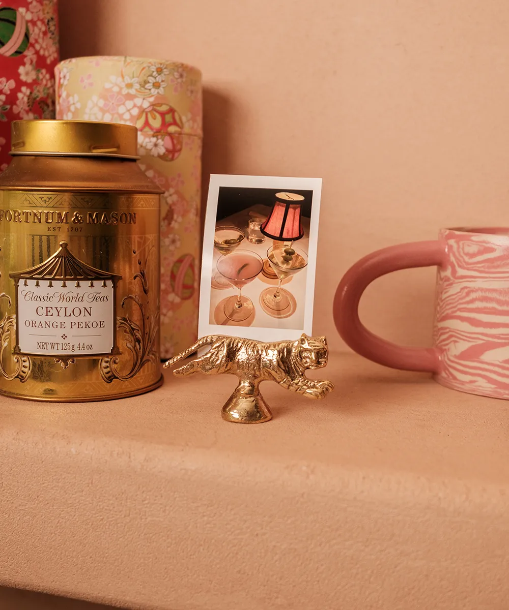Doing Goods Tyler Tiger Memohalter Gold Geschenkbox