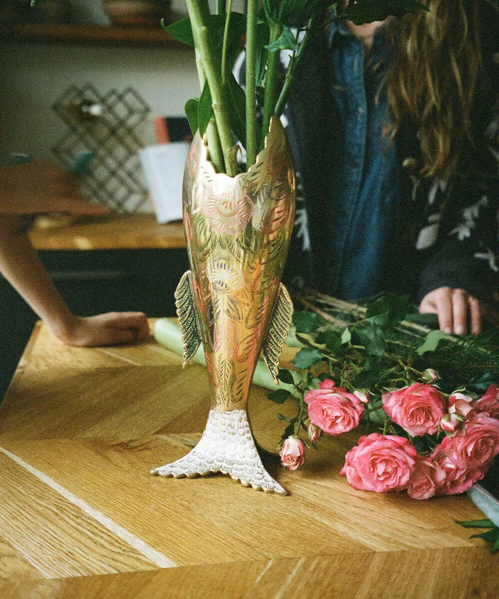 Doing Goods Miracle Fisch Vase Blumenvase handgemacht
