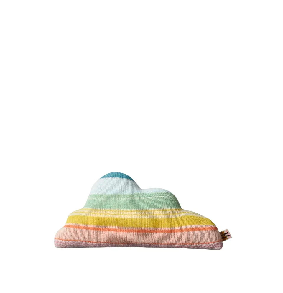 Donna Wilson Cloud Kissen Regenbogen Wolke 18x40cm Wolle