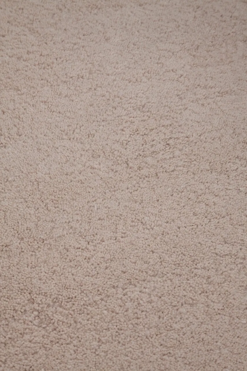 Amini Ciclopi Oasi Teppich 88x80 Rosa Bio-Wolle rund