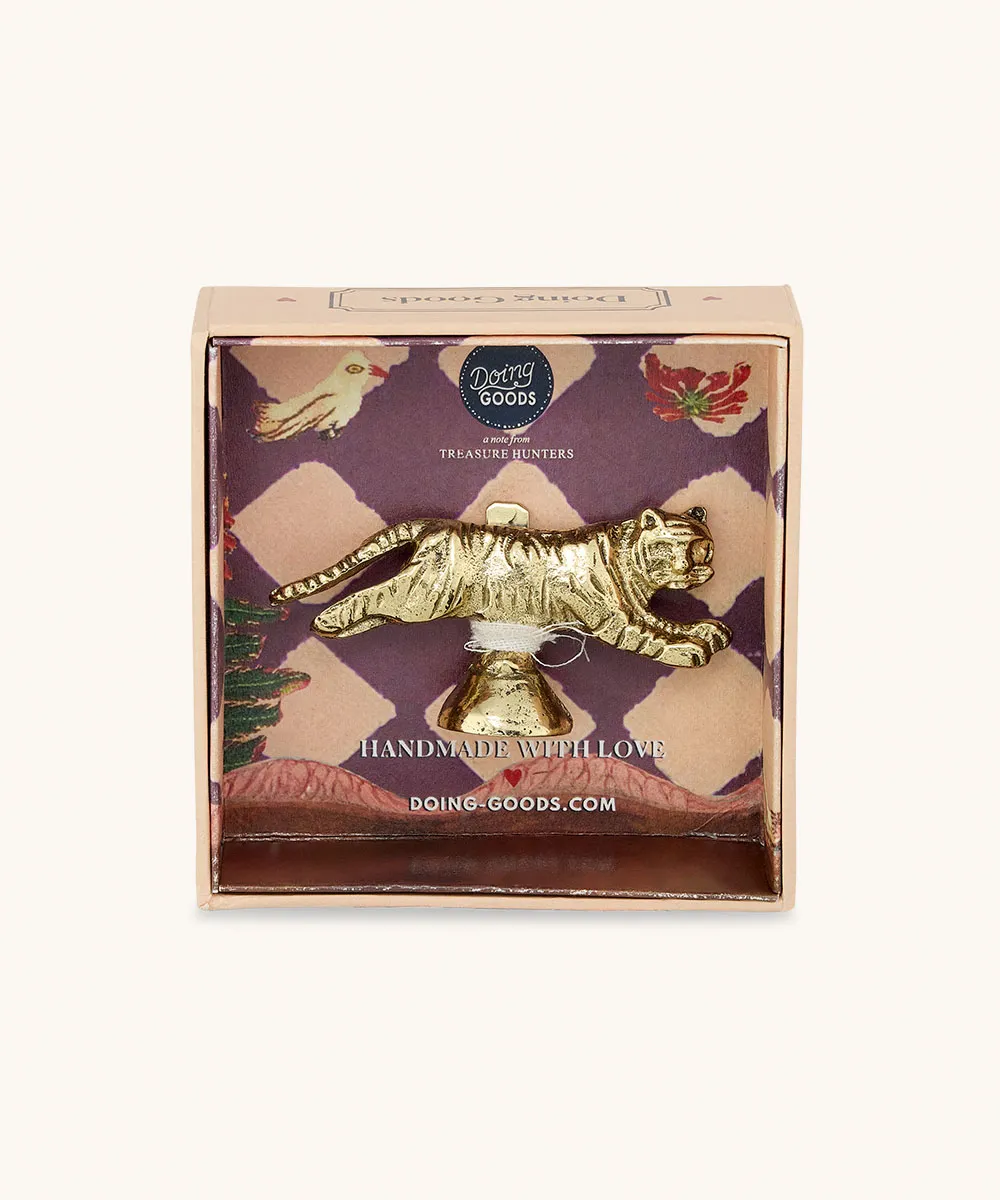Doing Goods Tyler Tiger Memohalter Gold Geschenkbox