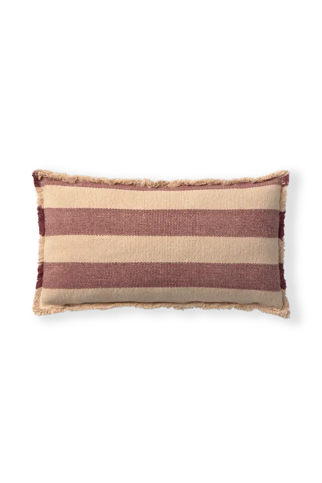 Lorena Canals Lines Marsala Kissen 30x50 Handwebung