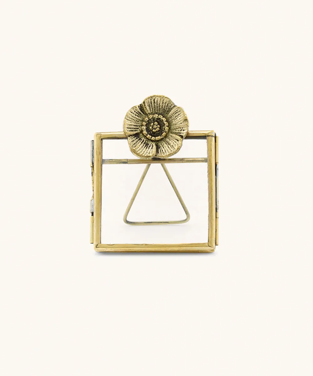 Doing Goods Mia Poppy Mini Bilderrahmen 7,2 cm Messing