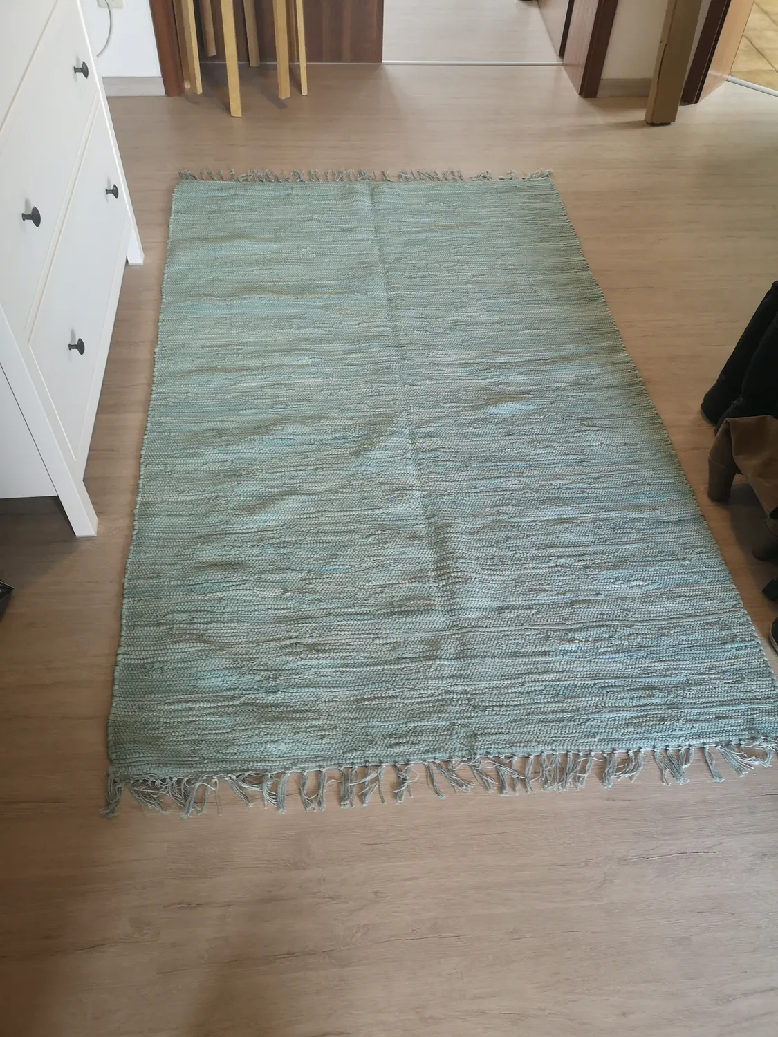 THEKO Happy Cotton Teppich 40x60 cm Mint Baumwolle