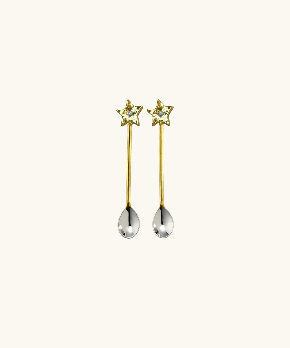 Doing Goods Pearly Star Teelöffel-Set gold Stern