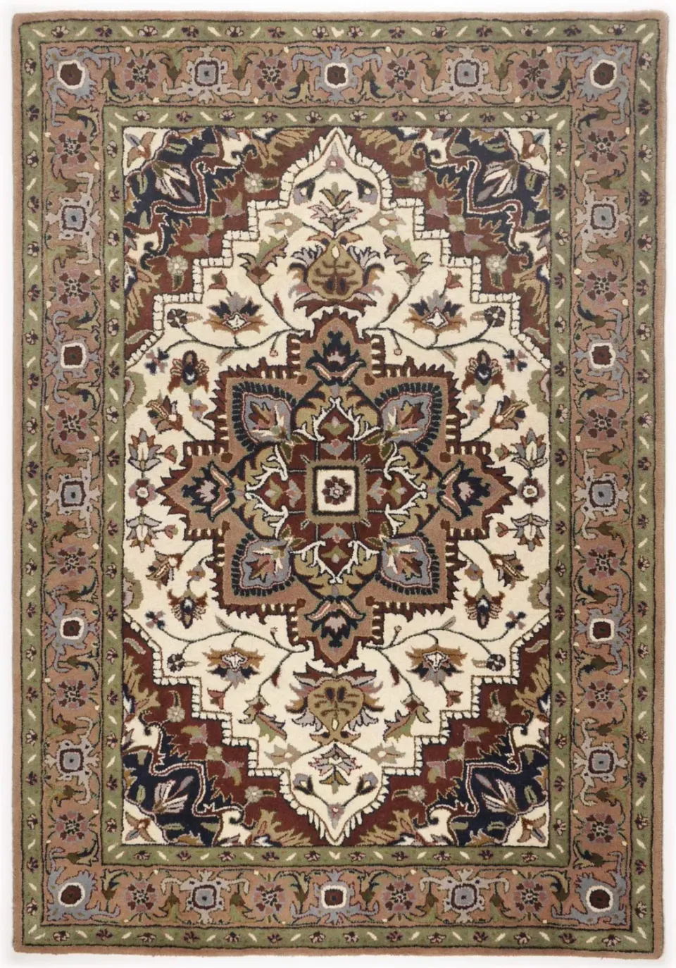 THEKO Royal Heriz Teppich Rot 70x270 Schurwolle