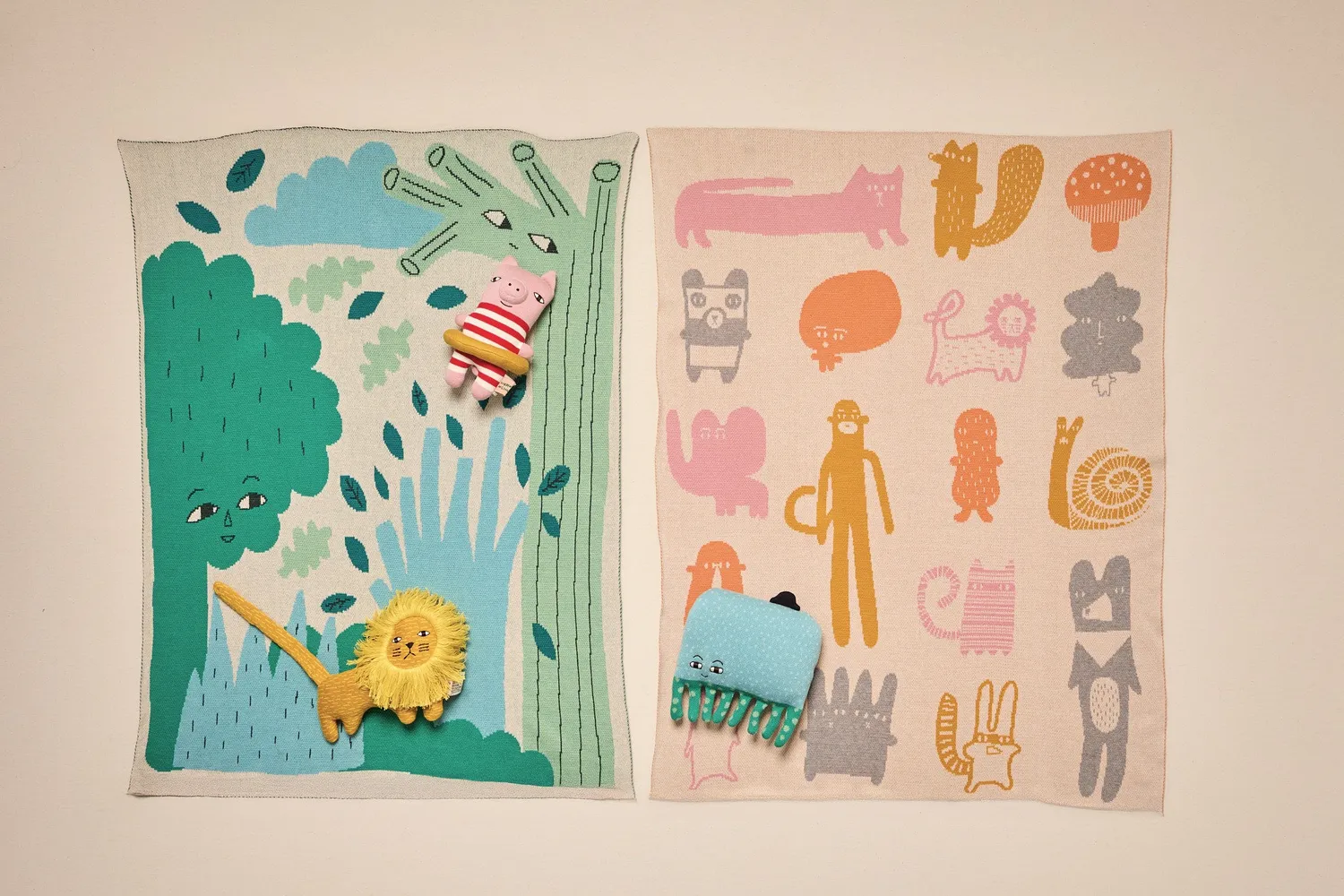 Donna Wilson Green Trees Babydecke Bio-Baumwolle 90x70