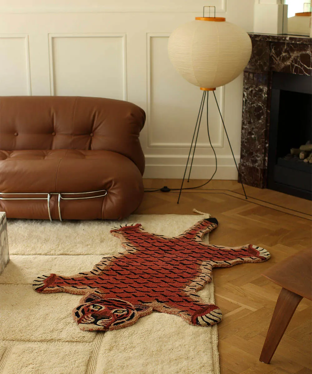 Doing Goods Tula Teppich Tiger Sage Large Wolle