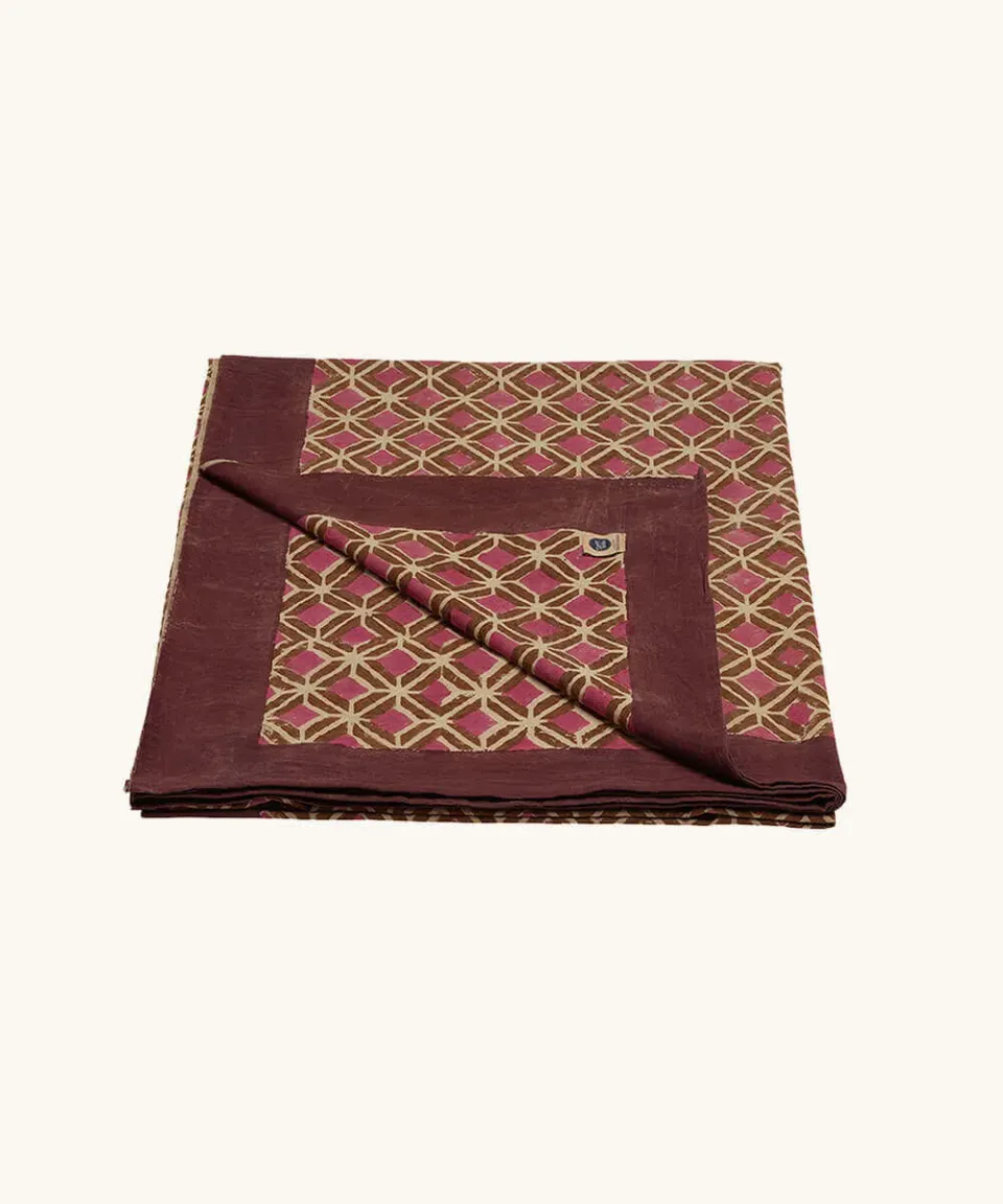 Doing Goods Simple Helena Plaid Baumwolle Bordeaux mit Tasche