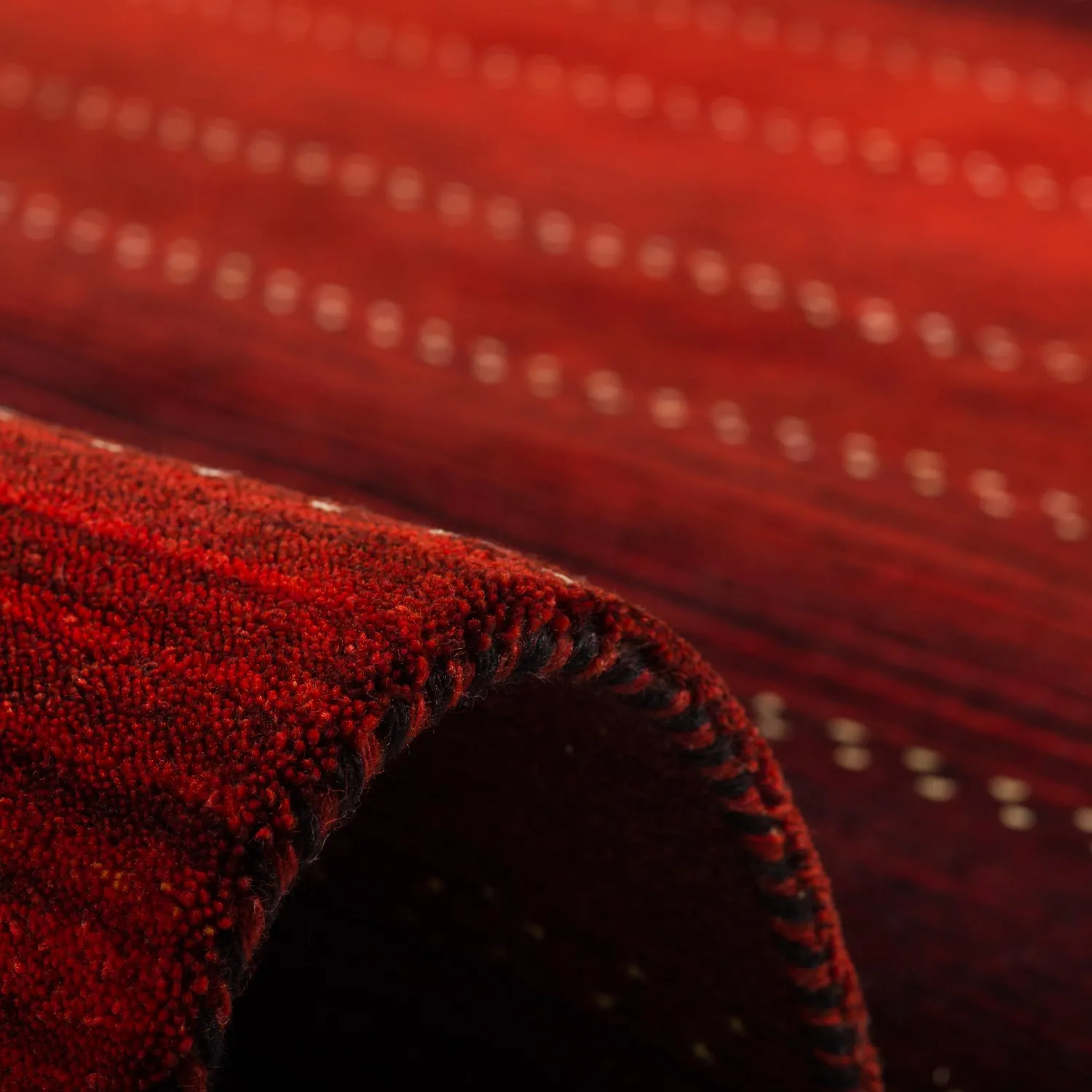 THEKO Indo Gabbeh Indira Teppich 140x200 Rot Schurwolle