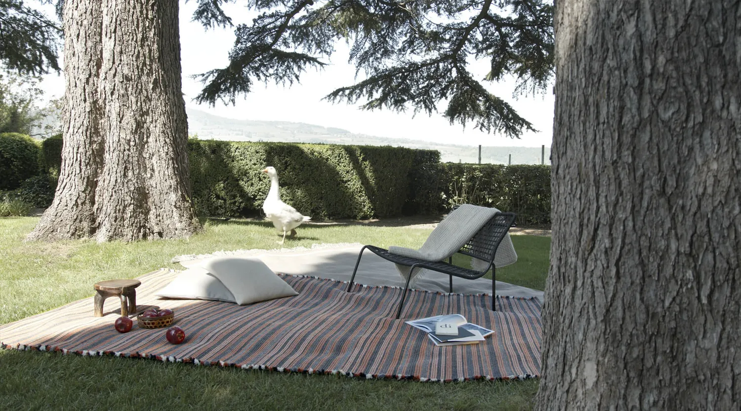 Amini Prune Teppich 240x80cm Recycling-PET rustikal