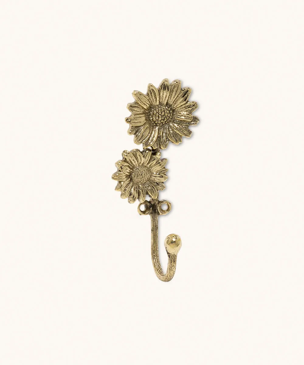 Doing Goods Marguerite Breezy Wandhaken Gold Doppel 12 cm