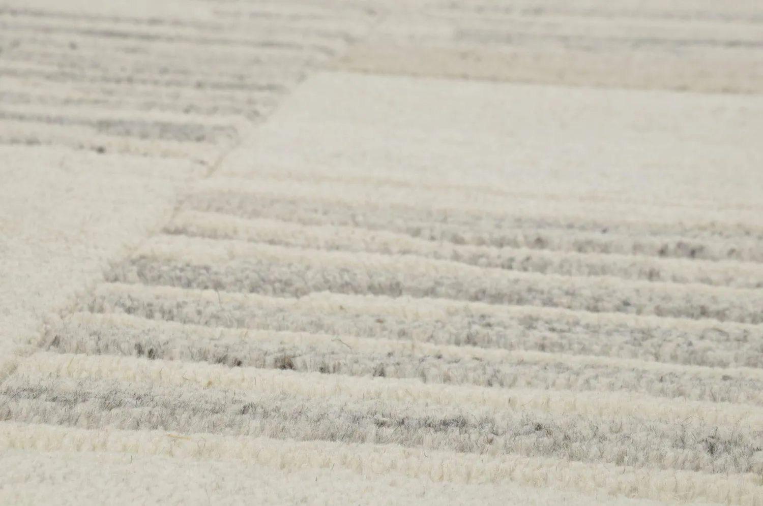 THEKO Nakarta Teppich 60x90 Natur Schurwolle
