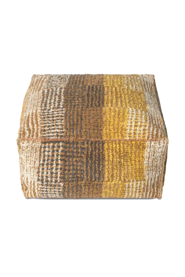 Lorena Canals City Pouf 54x54x27 cm ocker wendbar