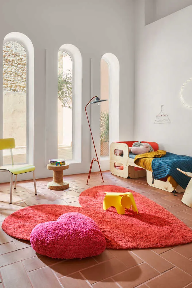 Lorena Canals Puffy Agatha Waschteppich 160x180 Rot
