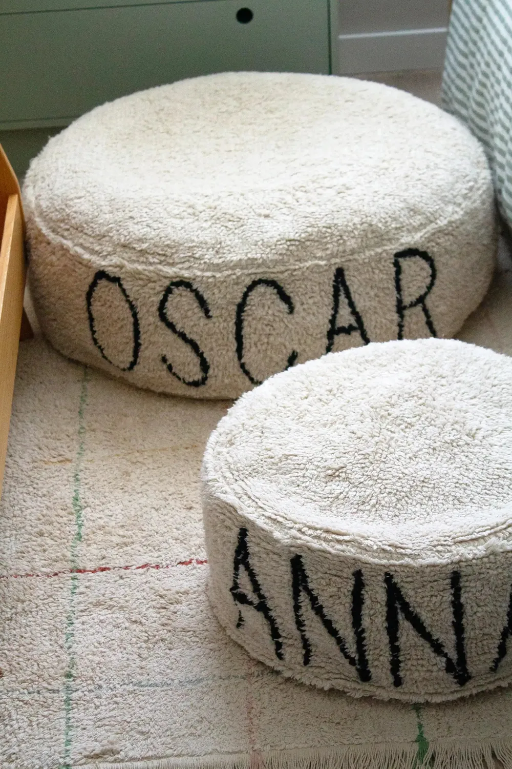 Lorena Canals Custom Pouf Name Sitzpouf 45x20 personalisiert
