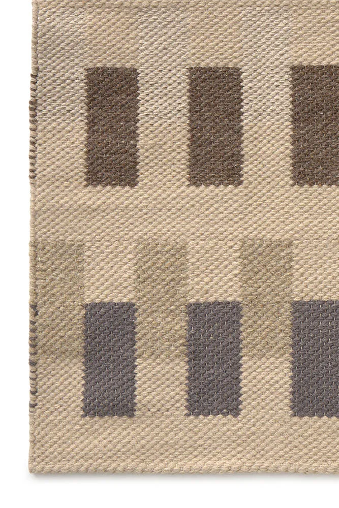 Lorena Canals Intersecting Natural Teppich 86x130 Wolle